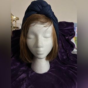 **3 for $40** Deep blue knot turban — Old Hollywood glamour!